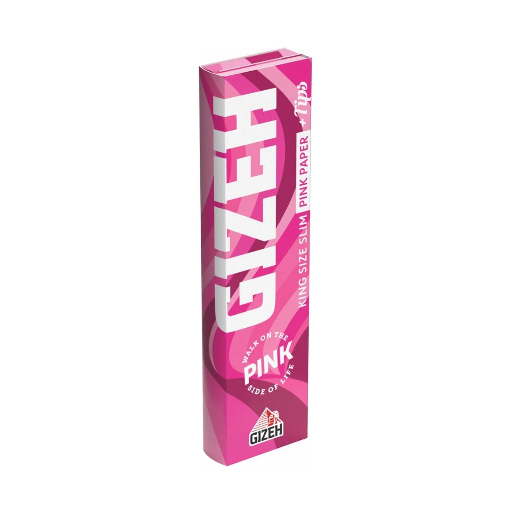 GIZEH King Size Slim All Pink + Tips Gizeh